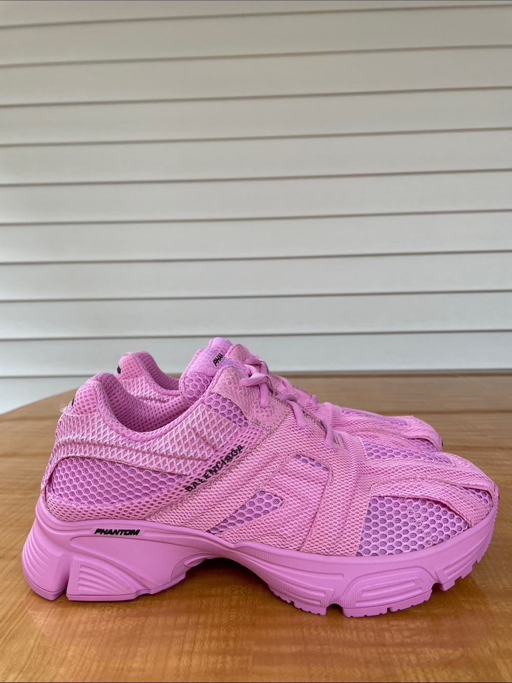 Balenciaga Women’s Phantom Athletic Sneakers Pink Size 11 US Made in Italy